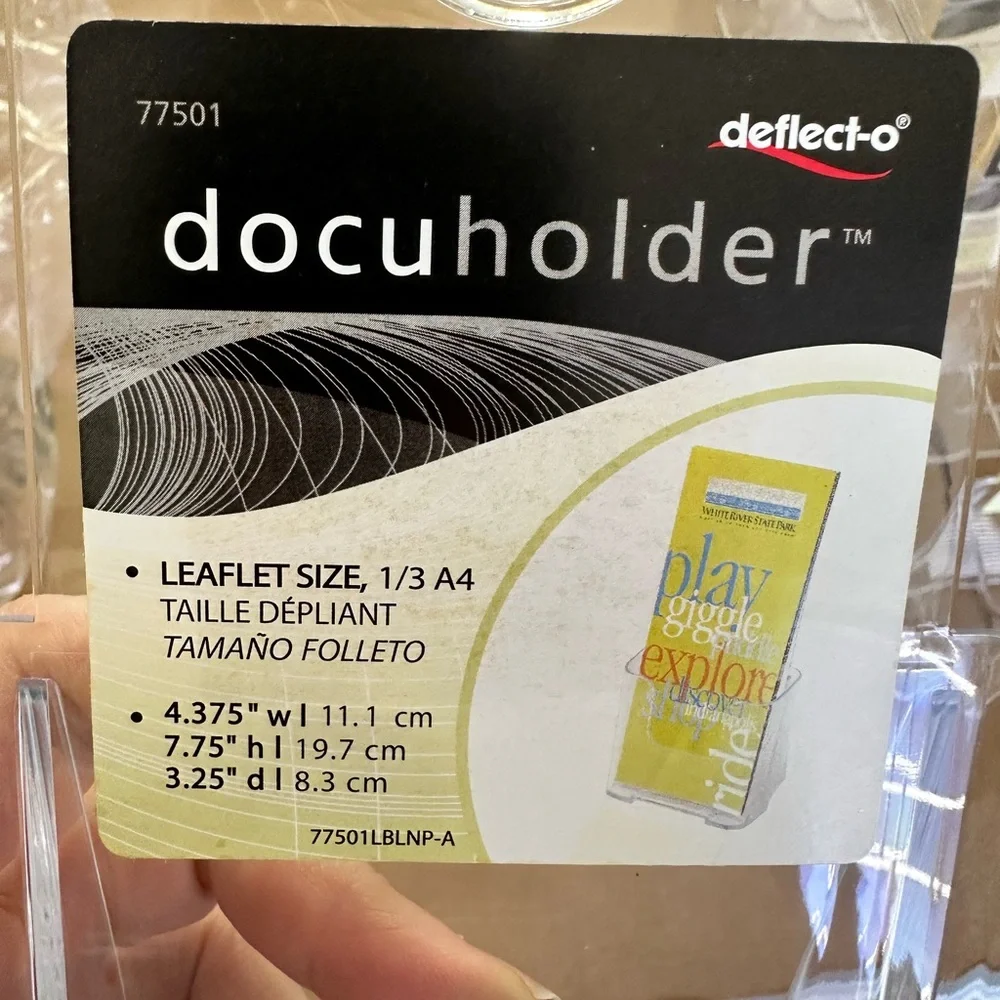 Transparent Document Holder